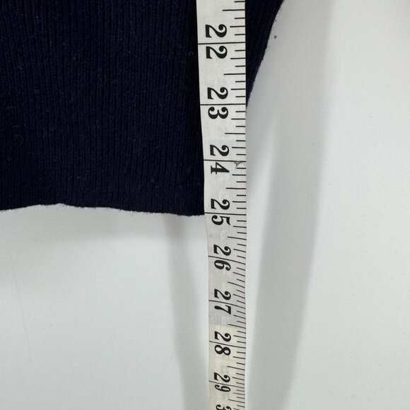 J Crew Navy Blue 100% Cashmere Cardigan Small - Picture 3 of 4